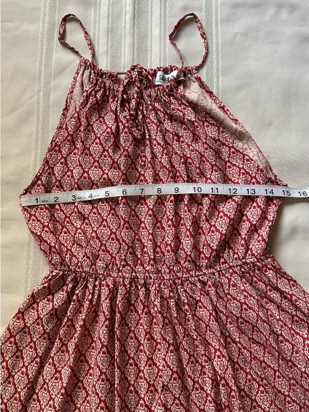 Lulus Red Geo-Print Halter Mini Dress - Picture 8 of 12
